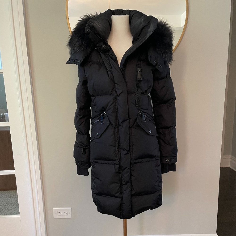 Sam Jackets & Coats: Black Highway Real Fur Puffer Long M  Color: Black